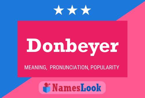 ملصق اسم Donbeyer