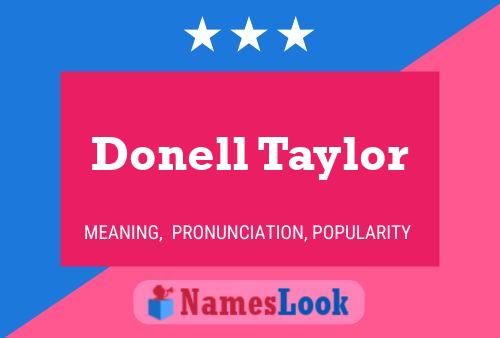 ملصق اسم Donell Taylor