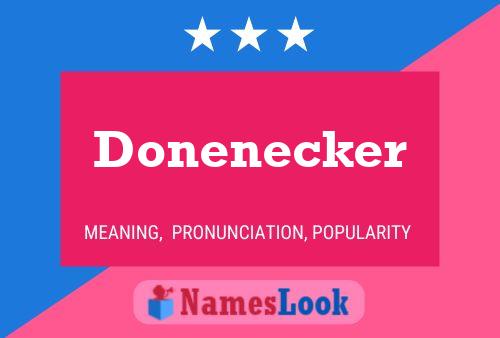 ملصق اسم Donenecker