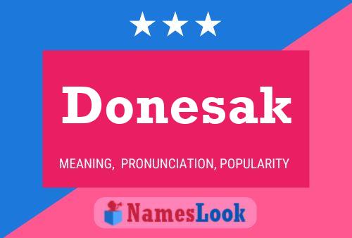 ملصق اسم Donesak