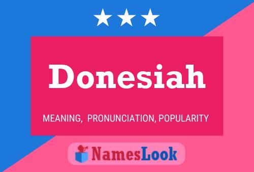 ملصق اسم Donesiah