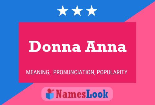 ملصق اسم Donna Anna