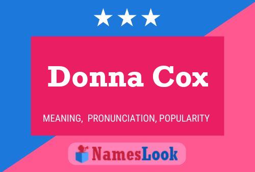 ملصق اسم Donna Cox