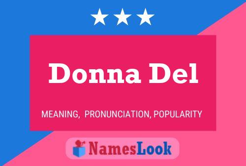 ملصق اسم Donna Del