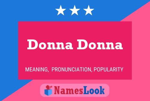 ملصق اسم Donna Donna