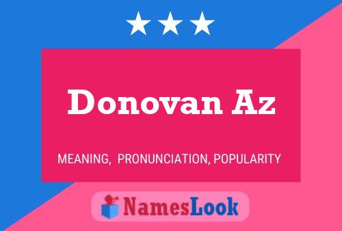 ملصق اسم Donovan Az