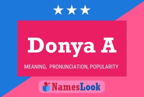 ملصق اسم Donya A