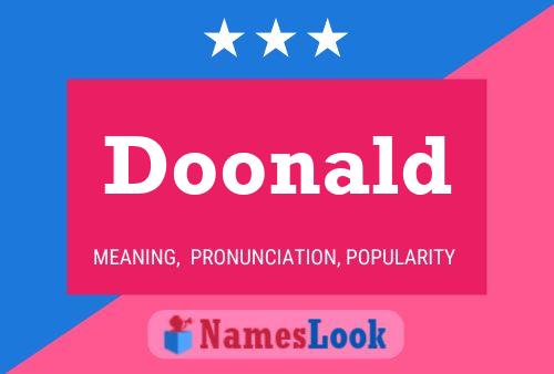 ملصق اسم Doonald