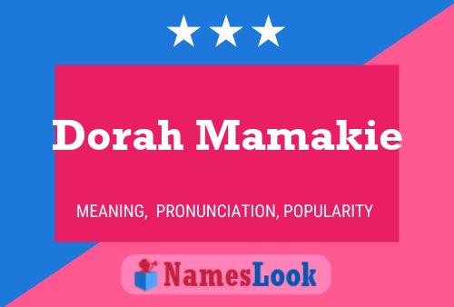 ملصق اسم Dorah Mamakie