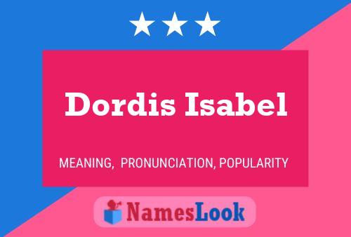 ملصق اسم Dordis Isabel