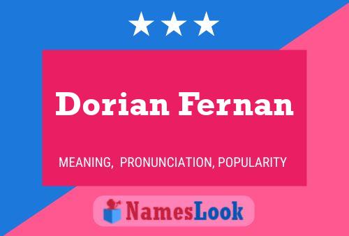 ملصق اسم Dorian Fernan