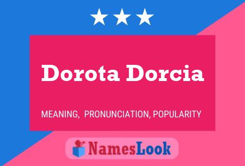 ملصق اسم Dorota Dorcia