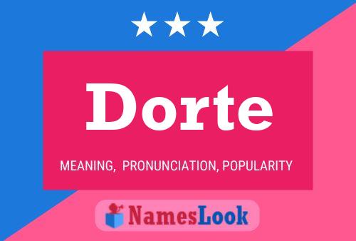 ملصق اسم Dorte