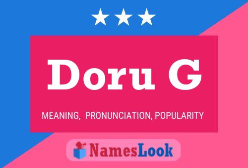 ملصق اسم Doru G