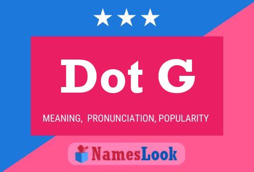 ملصق اسم Dot G