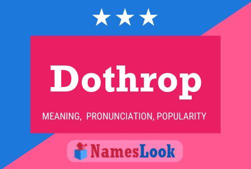 ملصق اسم Dothrop