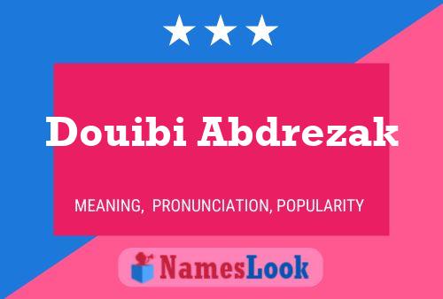 ملصق اسم Douibi Abdrezak