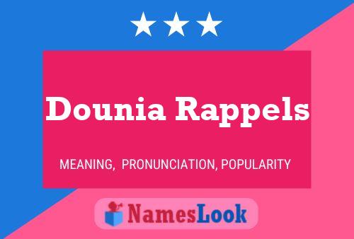 ملصق اسم Dounia Rappels