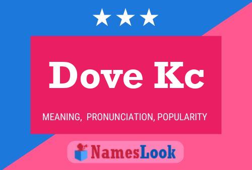 ملصق اسم Dove Kc