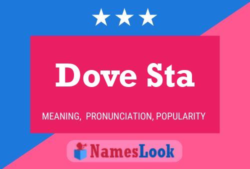 ملصق اسم Dove Sta