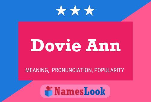 ملصق اسم Dovie Ann