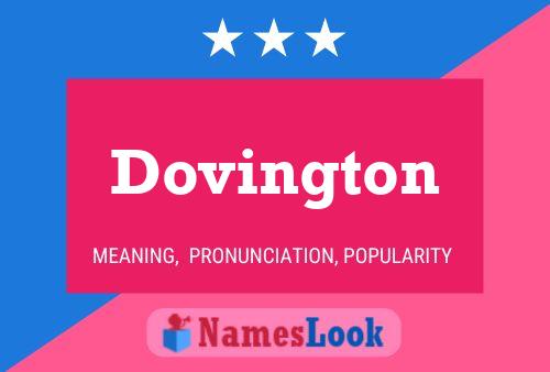 ملصق اسم Dovington