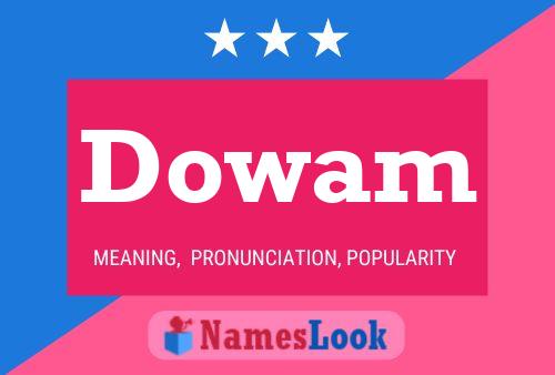 ملصق اسم Dowam