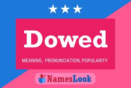 ملصق اسم Dowed