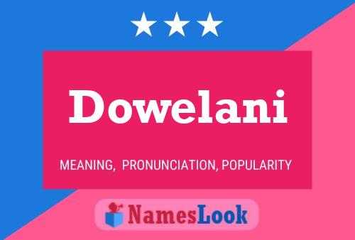 ملصق اسم Dowelani