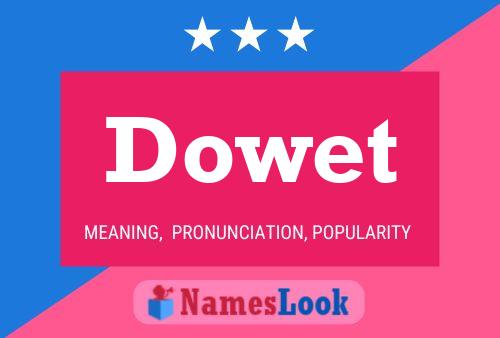 ملصق اسم Dowet