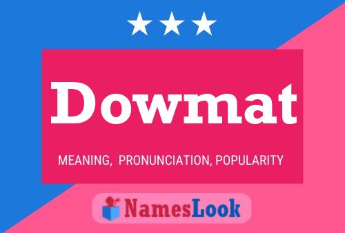 ملصق اسم Dowmat