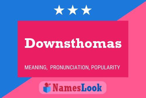 ملصق اسم Downsthomas