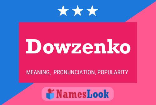 ملصق اسم Dowzenko