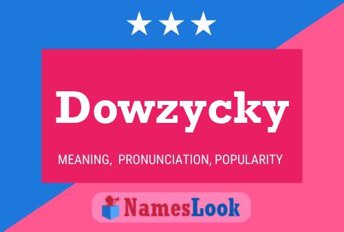 ملصق اسم Dowzycky