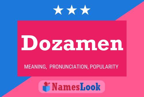 ملصق اسم Dozamen