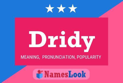 ملصق اسم Dridy