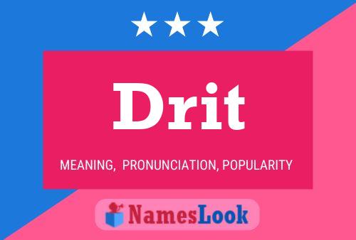 ملصق اسم Drit