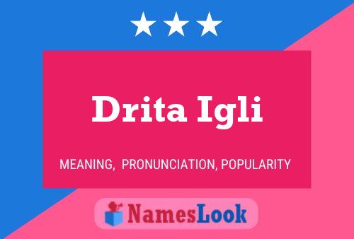 ملصق اسم Drita Igli