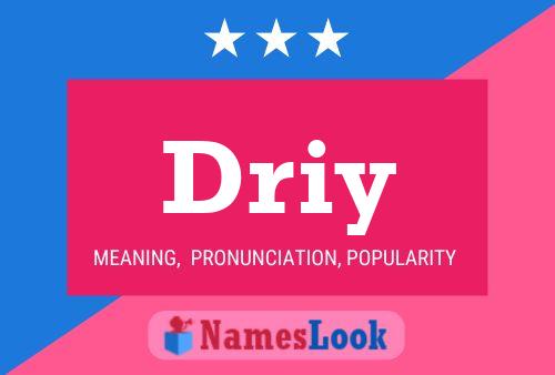 ملصق اسم Driy