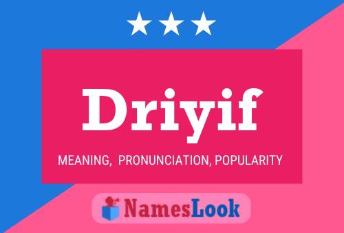 ملصق اسم Driyif