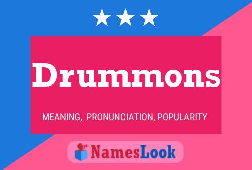 ملصق اسم Drummons