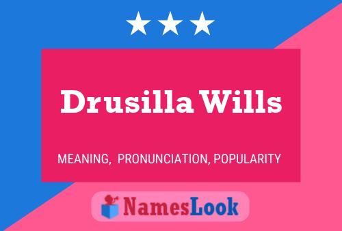 ملصق اسم Drusilla Wills