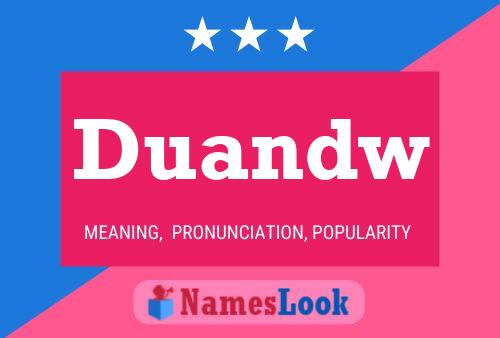 ملصق اسم Duandw