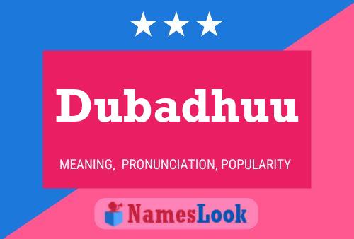 ملصق اسم Dubadhuu