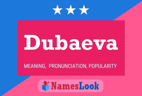 ملصق اسم Dubaeva