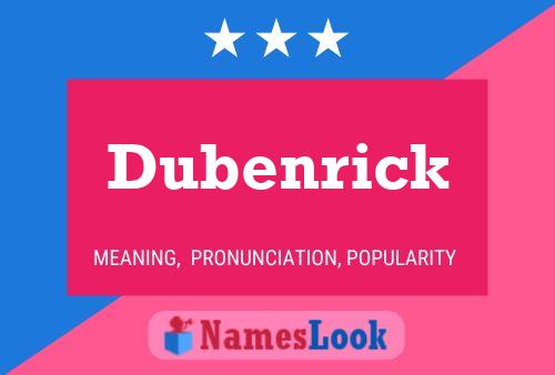 ملصق اسم Dubenrick