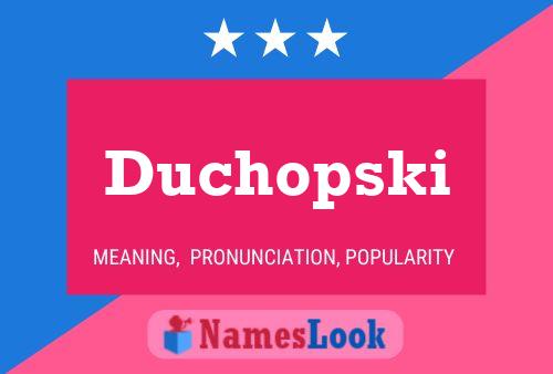 ملصق اسم Duchopski