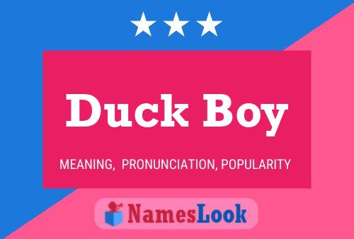 ملصق اسم Duck Boy