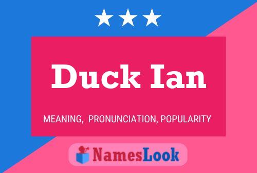 ملصق اسم Duck Ian