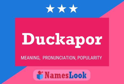 ملصق اسم Duckapor